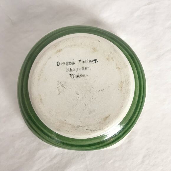 VTG Dragon Pottery Rhayader Wales UK Ceramic Ashtray Or Trinket Bowl Crazing - Picture 6 of 10